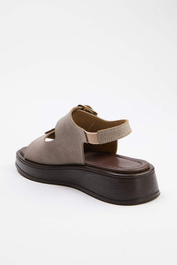 Trendyol Shoes Siyah Cift Tokal? Kad?n Kal?n Taban Sandalet 
TAKAW25SD00000 - Trendyolmilla фото 9