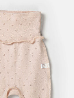 Ползунки Нюд из ажурного хлопка 0+ - Bungly фото 3