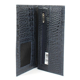 Портмоне мужское Croco-ПР-965 натуральная кожа 3 отд, 10 карм, синий кайман (88) 265291  фото 3