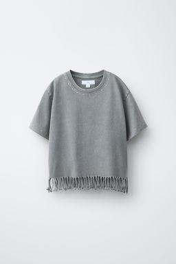 CAMISETA FLECOS Y TACHAS / Gris antracita