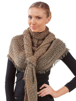 TIAT170 - бежевый Палантин женский