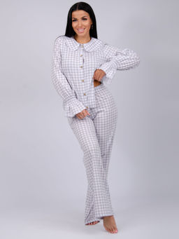 Пижама "Алези" серая, трикотаж