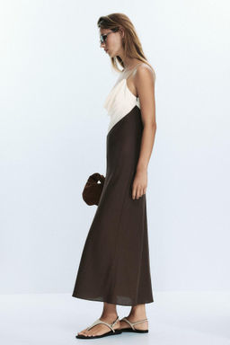 CONTRAST MIDI DRESS - Zara фото 7