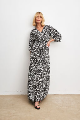 Платье 156708 (черно-белый)