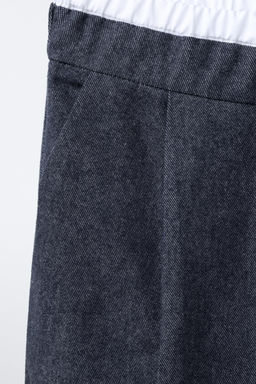 WARM TROUSERS WITH DOUBLE WAISTBAND - Zara фото 4