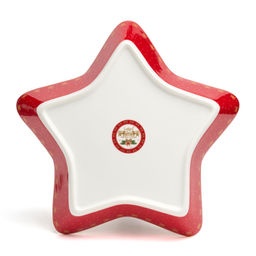 БЛЮДО-ЗВЕЗДА LEFARD ДЕД МОРОЗ 28*28*5 СМ КРАСНОЕ (КОР=8ШТ.)  фото 4