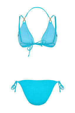 Turkuaz U Yaka Kapl? Tunelli Regular Bikini Tak?m? TBESS26BT00105 - Trendyolmilla фото 5