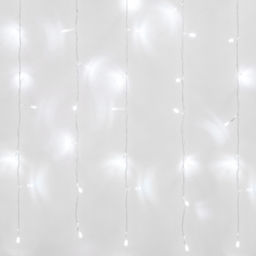 ULD-C2030-240/DTA WHITE IP20 Занавес светодиодный с контроллером, 3х2м, 240 светодиодов. Белый свет. Провод прозрачный. TM Uniel. - Volpe фото 2