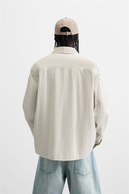 STRIPED RELAXED FIT SHIRT - Zara фото 3