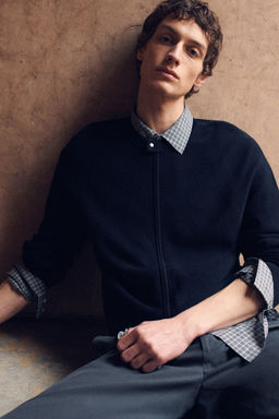CHAQUETA DE PUNTO CON CUELLO REDONDO - H&m фото 6