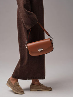 Кожаная сумка Azaro 31049 коричневый камень соло