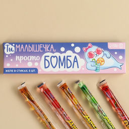 Желе-стик в коробке Просто бомба, 50 мл (5 шт. х 10 мл).