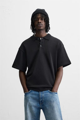 RELAXED FIT POLO SHIRT - Zara фото 18