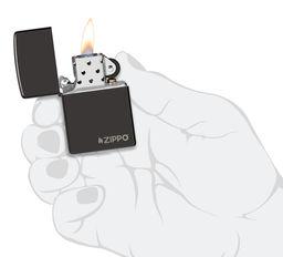 Зажигалка ZIPPO Логотип с глянцевым черным покрытием | Logo High Polish Blac 24756ZL  фото 5