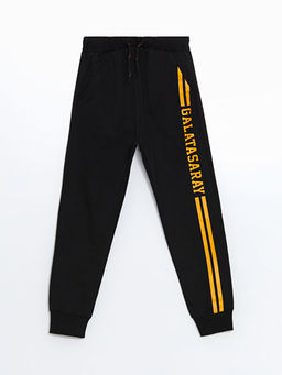 Beli Lastikli Galatasaray Bask?l? Erkek ?ocuk Jogger E?ofman Alt?