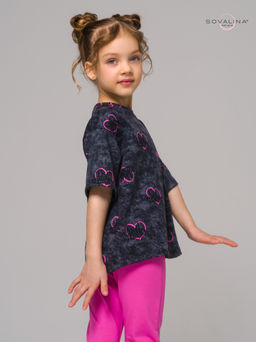 Костюм Мун варенка графит сердце-ягода - Sovalina фото 7