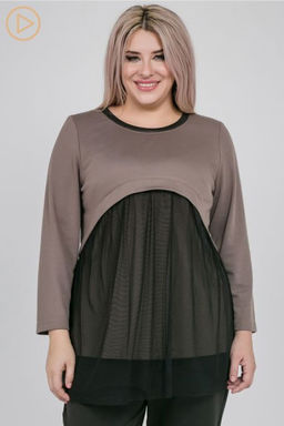 Туника Luxury Moda 1158 коричневый