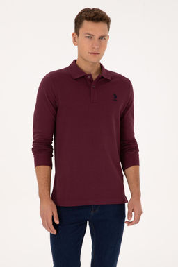 Erkek Bordo Basic Sweatshirt