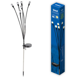 USL-S-820/PM700 FIREFLIES Садовый светильник на солнечной батарее Светлячки. 6 светодиодов. Теплый белый свет. 1*АА Ni-Mh аккумулятор в/к. IP44. TM Uniel - Volpe фото 10
