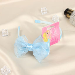 Цена за 3 шт. Ободок для волос «Бантик крошка», блеск, 10×1 см, голубой