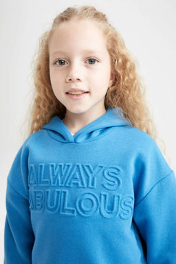 Толстовка с капюшоном для девочек - Defacto фото 5