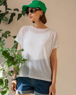 Двойка: Топ на бретельках и футболка-сетка - Sahar art lab фото 8