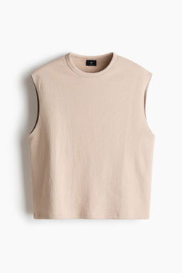 Camiseta sin mangas en punto Relaxed Fit - H&m фото 3