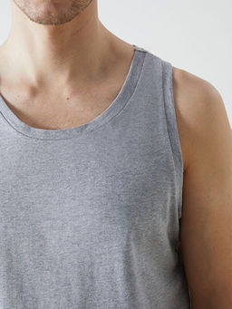 Bisiklet Yaka Erkek Kolsuz Ti??rt