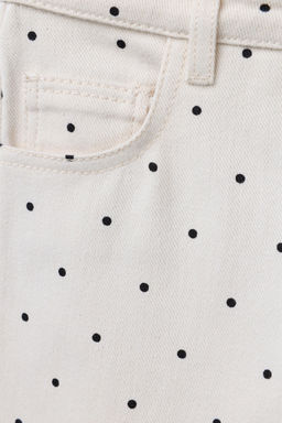 WIDE-LEG JEANS WITH POLKA DOTS - Zara фото 9