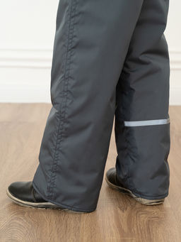 Брюки демисезонные серые (134-140, 68)