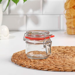 Цена за 12 шт. Банка для сыпучих продуктов Optima, 250 мл, с бугельным замком, стекло