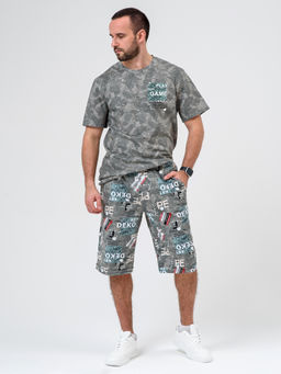 100% ХЛОПОК Комплект мужской "Техно" (бриджи)