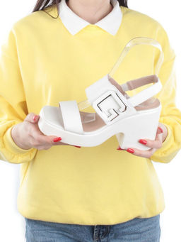 08-PEY330-1 LT. BEIGE Босоножки женские (натуральная кожа)