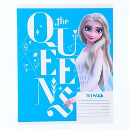 Цена за 20 шт. Тетрадь 18 листов, клетка, "Анна и Эльза", 4 вида МИКС, Холодное сердце