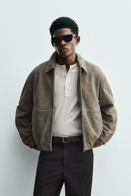 SUEDE LEATHER JACKET - Zara фото 2