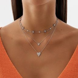 Колье - чокер Isida со звёздами из серебра