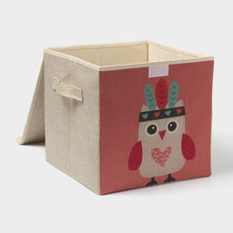 Короб стеллажный для хранения с крышкой Совушка-индеец, 292928.5 см - Simaland фото 3