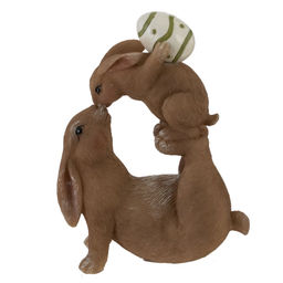 Фигурка декоративная "Зайцы", L9,5 W5,5 H13 см