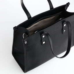 Сумка женская тоут TEXTURA на молнии, с кошельком, 30×10×24 см, чёрный