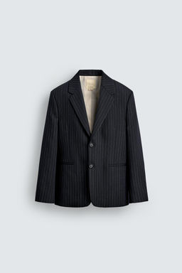LIMITED EDITION 100% WOOL PINSTRIPE BLAZER - Zara фото 8