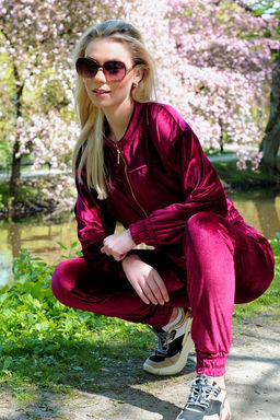 Goldenia dres Wine Red