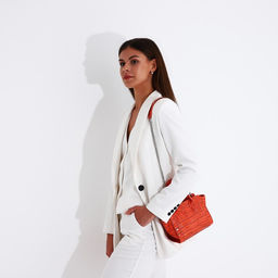 Сумка-тоут на молнии, цвет оранжевый - Simaland фото 2