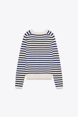 STRIPED KNIT SWEATER - Zara фото 5