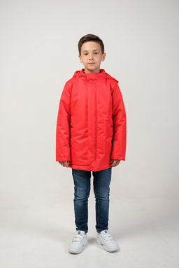 Парка "Рич" для мальчика красный