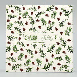 Цена за 5 шт. Коробка для макарун «Волшебного Нового года!», тиснение на крышке, 12×12×3.5 см