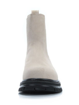 01-155-1MR BEIGE Ботинки Челси демисезонные женские (натуральная замша, байка)