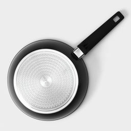 Сковорода Magistro Flame, d=26 см, h=7 см, кованый алюминий, антипригарное покрытие, индукция, чёрная фото 7