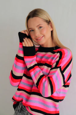 10608 Джемпер разноцветный в полоску - Martichelli фото 11