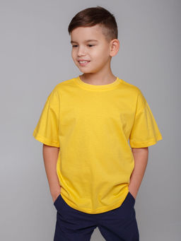 Футболка базовая, цвет Желтый, кулирка х/б100%