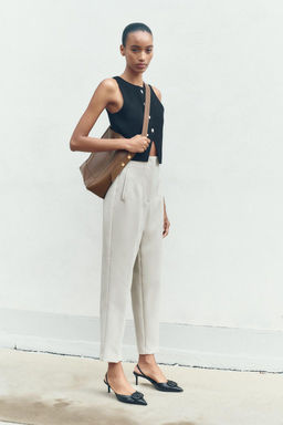 PLAIN KNIT CROP TOP - Zara фото 20